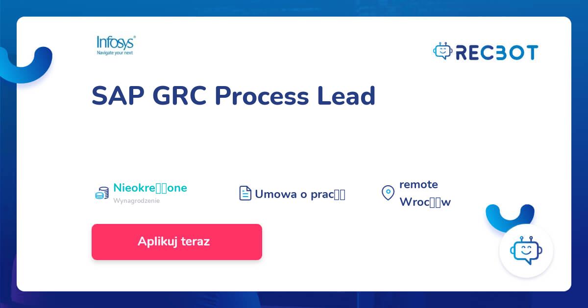 SAP GRC Process Lead - RECBOT